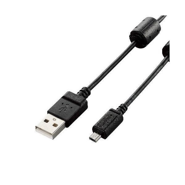 ds-5個セット エレコム デジカメ用USBケーブル(平型mini8pin) DGW-F8UF15BKX5