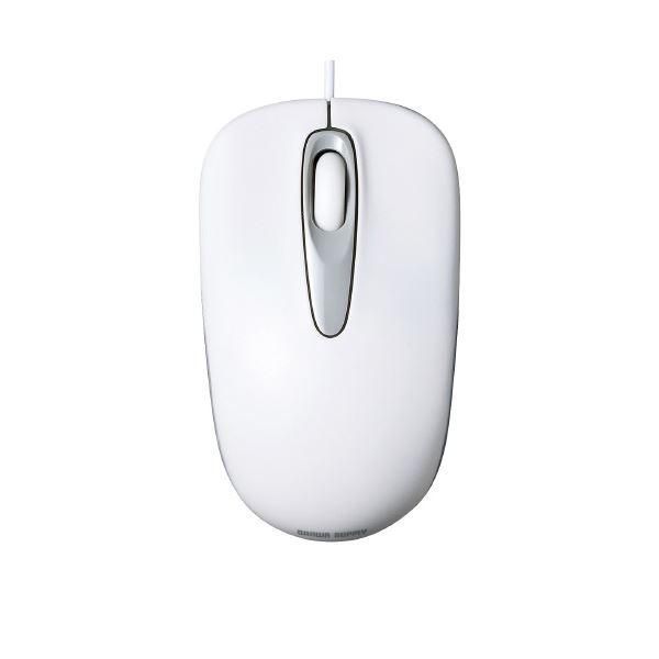 ds-(まとめ）サンワサプライ 有線光学式マウス MA-R115W ホワイト〔×5セット〕 6,764円