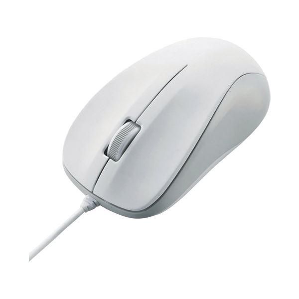 ds-（まとめ） エレコム 光学式マウスM-K6URWH／RS〔×10セット〕