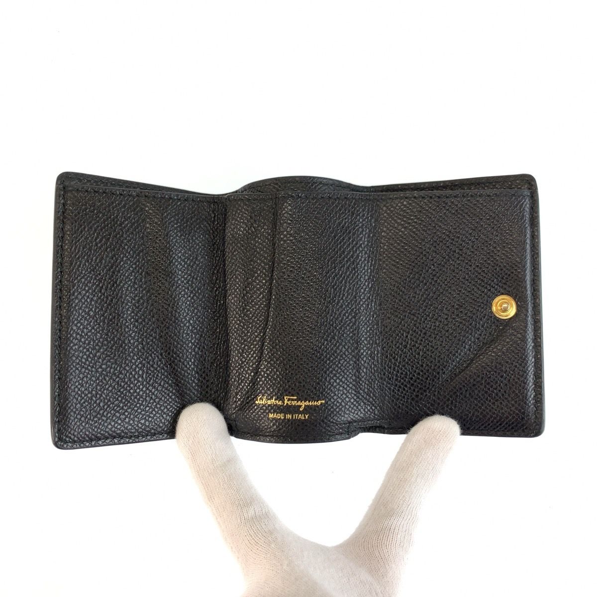美品 Salvatore Ferragamo サルヴァトーレフェラガモ ヴァラリボン 