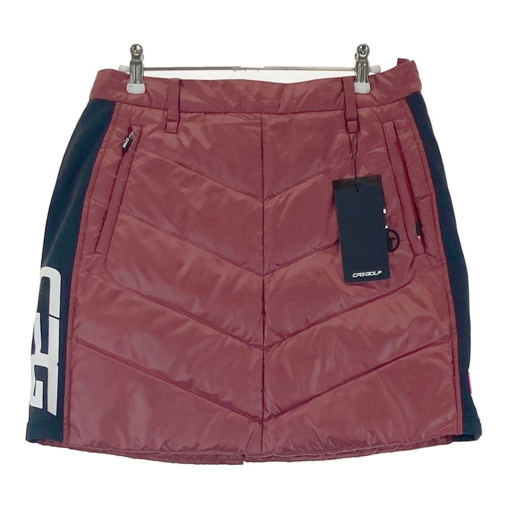 サイズ：LL CPG GOLF シーピージーゴルフ バイカラー ダウンスカート レッド系 [240101595610] ゴルフウェア レディース ストスト