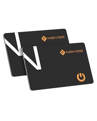N◆NOVOO 紛失防止タグ 2個入り【最大10年長持ち・6年充電電池交換不要・0.16cm超薄・IP68防水・MFi認証品】エアタグ スマート ラッカー カード型 gpsタグ スマートタグ gpsトラッカー gps 小型 airタグ iOS 658e4c4d