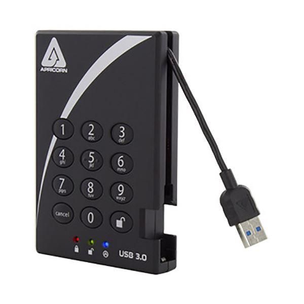 ds-Apricorn AegisPadlock 暗証番号対応ポータブルSSD 512GB A25-3PL256-S512（R2）1台 65,236円