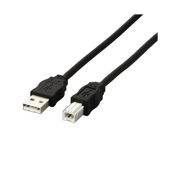 ds-(まとめ) エレコム EU RoHS指令準拠環境対応USB2.0ケーブル (A)オス-(B)オス ブラック 5.0m USB2-ECO50 1本 〔×10セット〕 19,635円