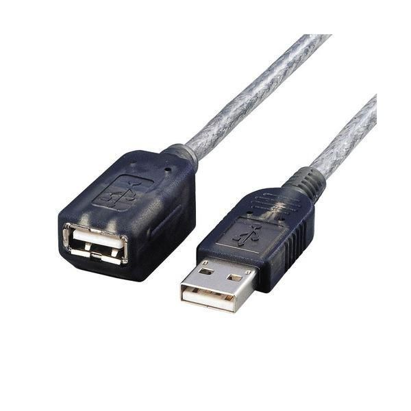 ds-(まとめ) エレコムマグネットUSB1.1延長ケーブル (A)オス-(A)メス グラファイト 2.0m USB-EAM2GT 1本 〔×10セット〕 18,588円