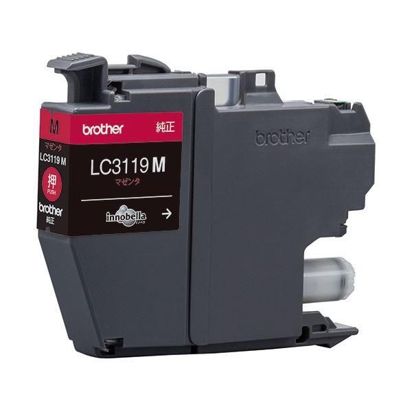 ds-(まとめ) ブラザー インクカートリッジ マゼンタ大容量 LC3119M 1個 〔×10セット〕