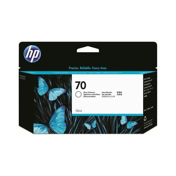 ds-(まとめ) HP70 インクカートリッジ グロスエンハンサ 130ml 顔料系 C9459A 1個 〔×10セット〕