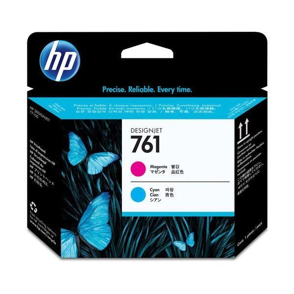 ds-(まとめ) HP761 プリントヘッド マゼンタ／シアン CH646A 1個 〔×10セット〕