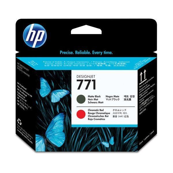 ds-(まとめ) HP771 プリントヘッド マットブラック／クロムレッド CE017A 1個 〔×10セット〕