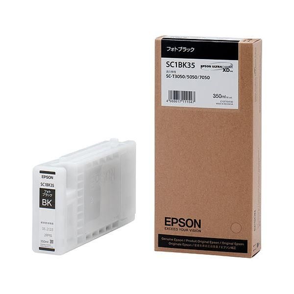 ds-(まとめ) エプソン EPSON インクカートリッジ フォトブラック 350ml SC1BK35 1個 〔×10セット〕 136,965円