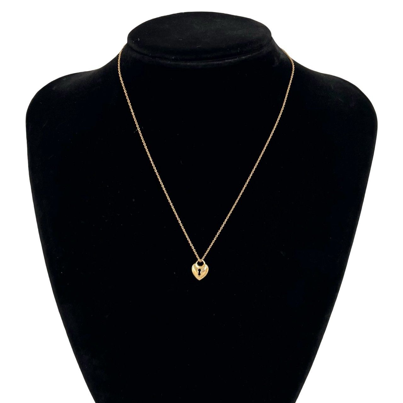 極 美品 TIFFANY&Co. ティファニー ハートロック ネックレス K18ピンク