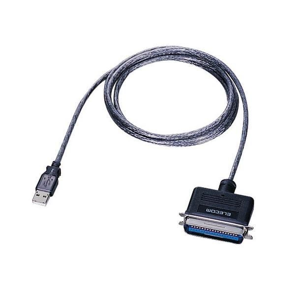 ds-(まとめ) エレコム USB toパラレルプリンタケーブル (A)オス-アンフェノール36pinオス グラファイト 1.8m UC-PGT 1本 〔×5セット〕