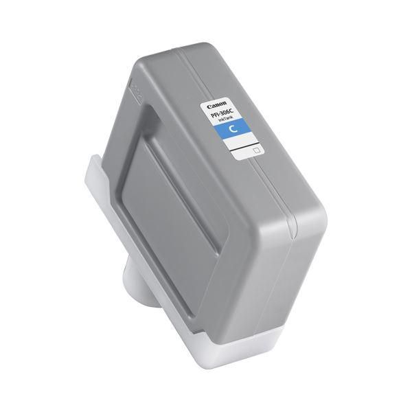 ds-(まとめ) キヤノン Canon インクタンク PFI-306 顔料シアン 330ml 6658B001 1個 〔×5セット〕