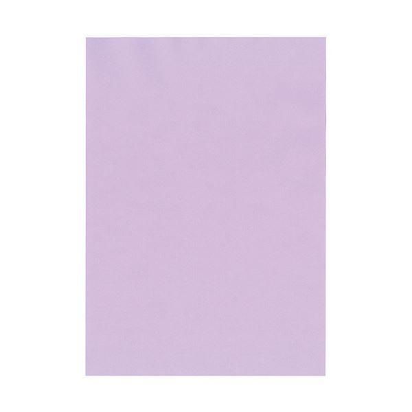 ds-(まとめ) 北越コーポレーション 紀州の色上質A4T目 薄口 りんどう 1冊(500枚) 〔×5セット〕