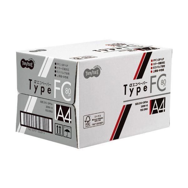 ds-(まとめ) TANOSEE αエコペーパータイプFC A4 標準 80g 1セット(2000枚:250枚×8冊) 〔×5セット〕 27,240円