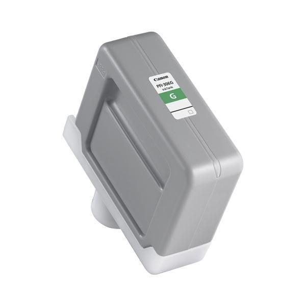 ds-（まとめ） キヤノン Canon インクタンク PFI-306 顔料グリーン 330ml 6664B001 1個 〔×3セット〕