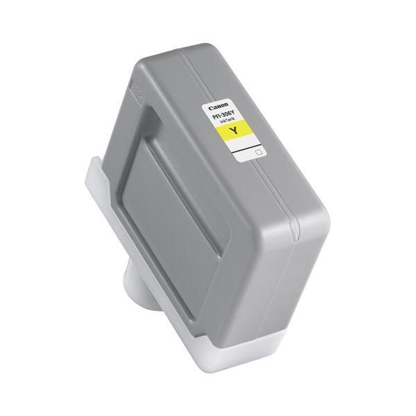 ds-（まとめ） キヤノン Canon インクタンク PFI-306 顔料イエロー 330ml 6660B001 1個 〔×3セット〕