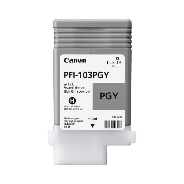ds-（まとめ） キヤノン Canon インクタンク PFI-103 顔料フォトグレー 130ml 2214B001 1個 〔×6セット〕
