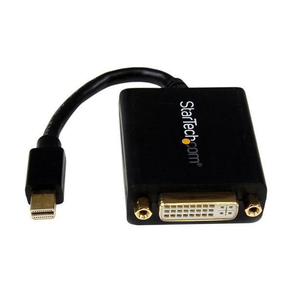 ds-（まとめ）StarTech.com MiniDisplayPort-DVI変換アダプタ Mini DP（オス）-DVI-I（メス） 1920×1200 ブラック MDP2DVI 1個 〔×3セット〕