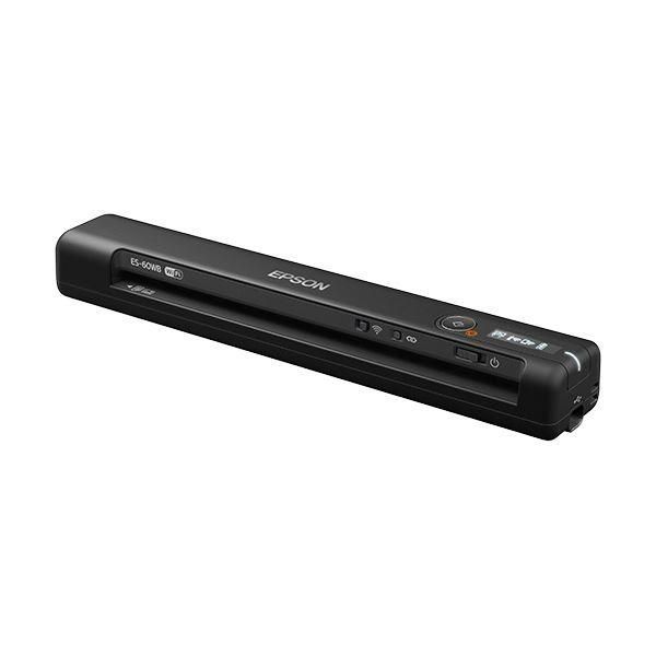 ds-エプソン モバイルスキャナーWi-Fiモデル A4 600dpi ブラック ES-60WB 1台
