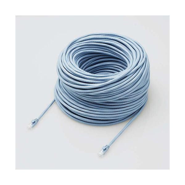 ds-エレコム LANケーブル/CAT6A対応/EU RoHS指令準拠/ツメ折れ防止カバー/簡易パッケージ仕様/80m/単線/ブルー LD-GPAT/BU80/RS 20,635円