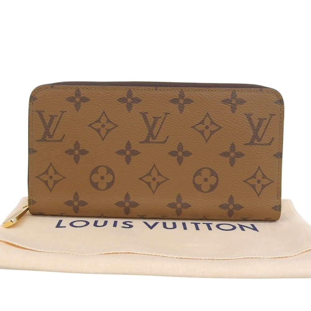 【本物保証】 布袋付 新品同様 ルイヴィトン LOUIS VUITTON モノグラム リバース ジッピーウォレット M82444 ラウンドファスナー 長財布