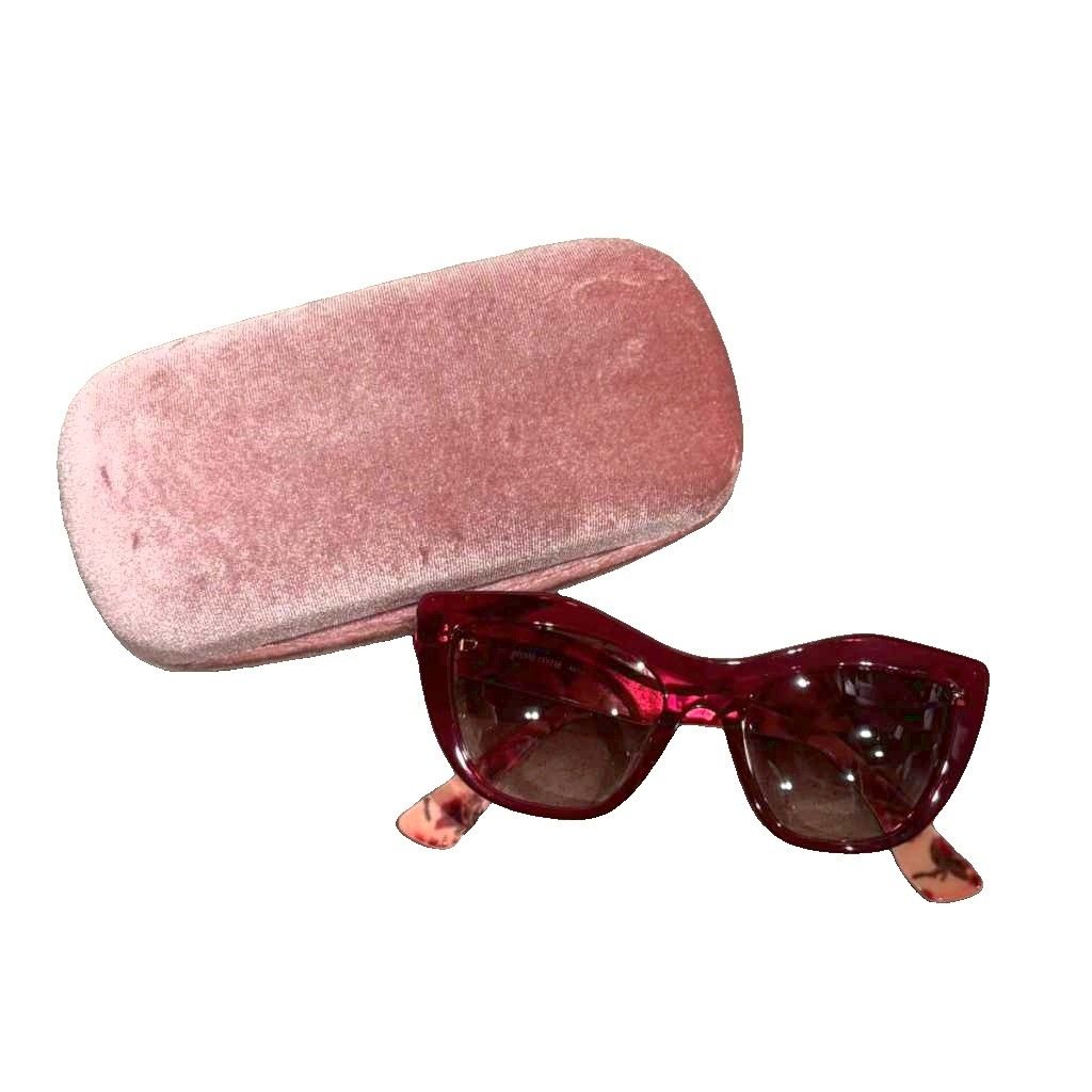 ミュウミュウ miumiu サングラス メガネ カラーレンズ 53□18-145 赤 レッド SMU02P-A ■MS 10,842円