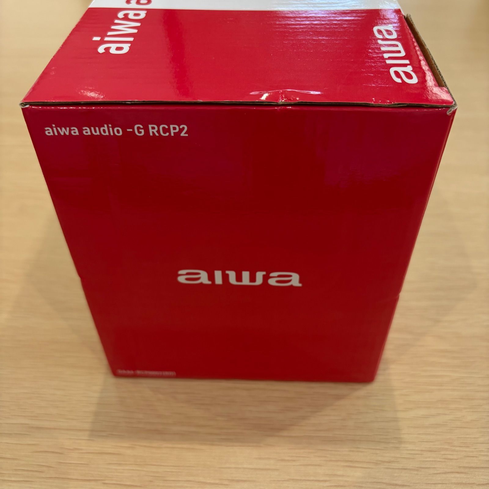 未使用品】aiwa ステレオ型ラジカセ レッド GAA4-RCP0002-RD - メルカリ