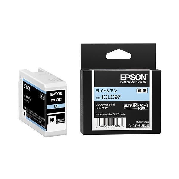 ds-(まとめ) 〔純正品〕 EPSON(エプソン) ICLC97 インクカートリッジ ライトシアン 〔×3セット〕 10,145円