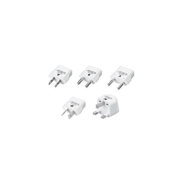 ds-〔25個セット(5個×5セット)〕 YAZAWA 海外用電源プラグ KPS5X5