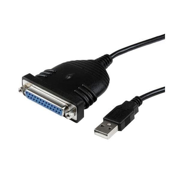 ds-（まとめ）StarTech.com USB-パラレル（D-Sub25ピン）プリンタアダプタケーブル ZU2003S 1.8m ICUSB1284D25 1本 〔×5セット〕