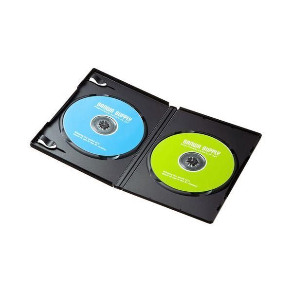 ds-サンワサプライ DVDトールケース(2枚収納・30枚セット・ブラック) DVD-TN2-30BKN