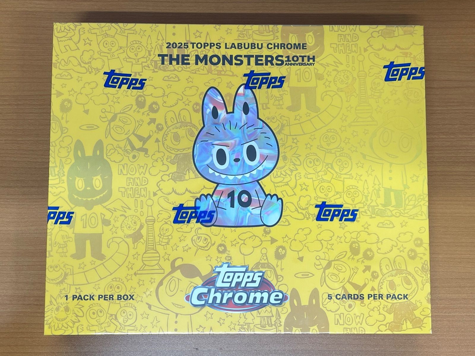 未開封 LABUBU 10周年記念ボックス BOX TOPPS Chrome ラブブ POP MART