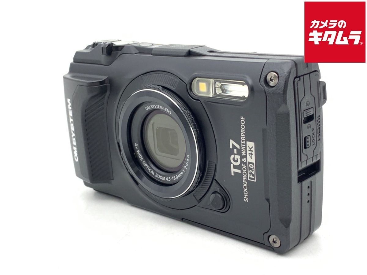 【中古】 【美品】 OM SYSTEM Tough TG-7 BLK ブラック