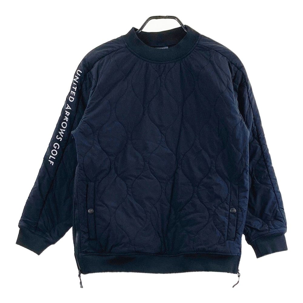 サイズ：S UNITED ARROWS GOLF ユナイテッドアローズゴルフ 中綿ブルゾン プルオーバー ブラック系 [240101688090] ゴルフウェア メンズ ストスト