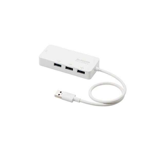 ds-エレコム USB-A 1Gbps有線LANアダプター(USBハブ付き)(白) EDC-GUA3H2-W