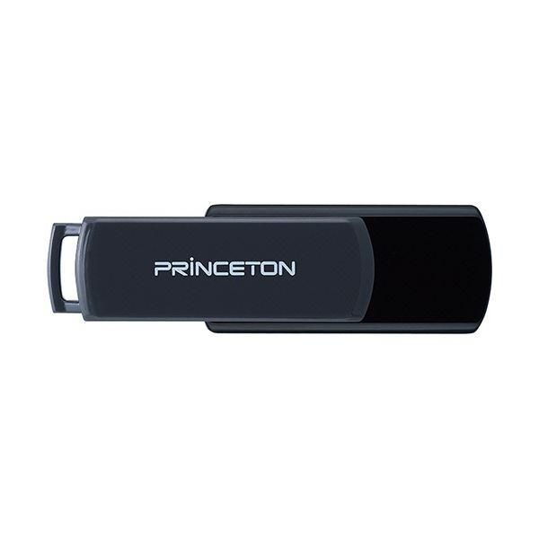 ds-(まとめ)プリンストン USBフラッシュメモリー回転式キャップレス 8GB グレー/ブラック PFU-T3UT/8GA 1セット(10個)〔×5セット〕