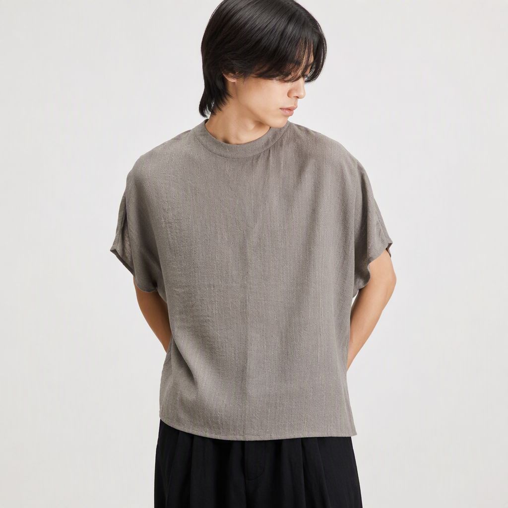 Yohji Yamamoto ヨウジヤマモト グレージュ 半袖カットソー - メルカリ
