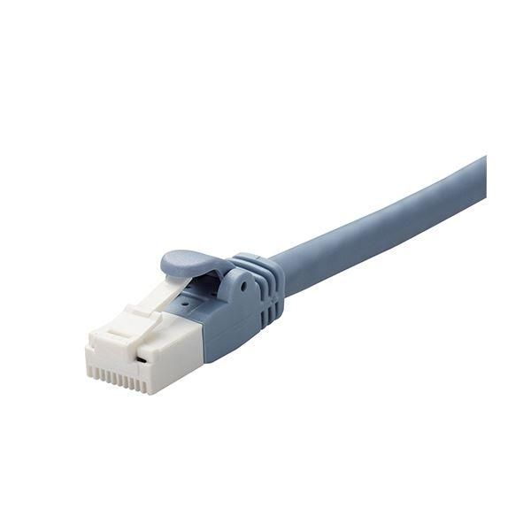 ds-(まとめ)エレコム ツメ折れ防止LANケーブル(Cat6A) ブルー 7.0m RoHS指令準拠(10物質) LD-GPAT/BU7/ID 1本〔×10セット〕