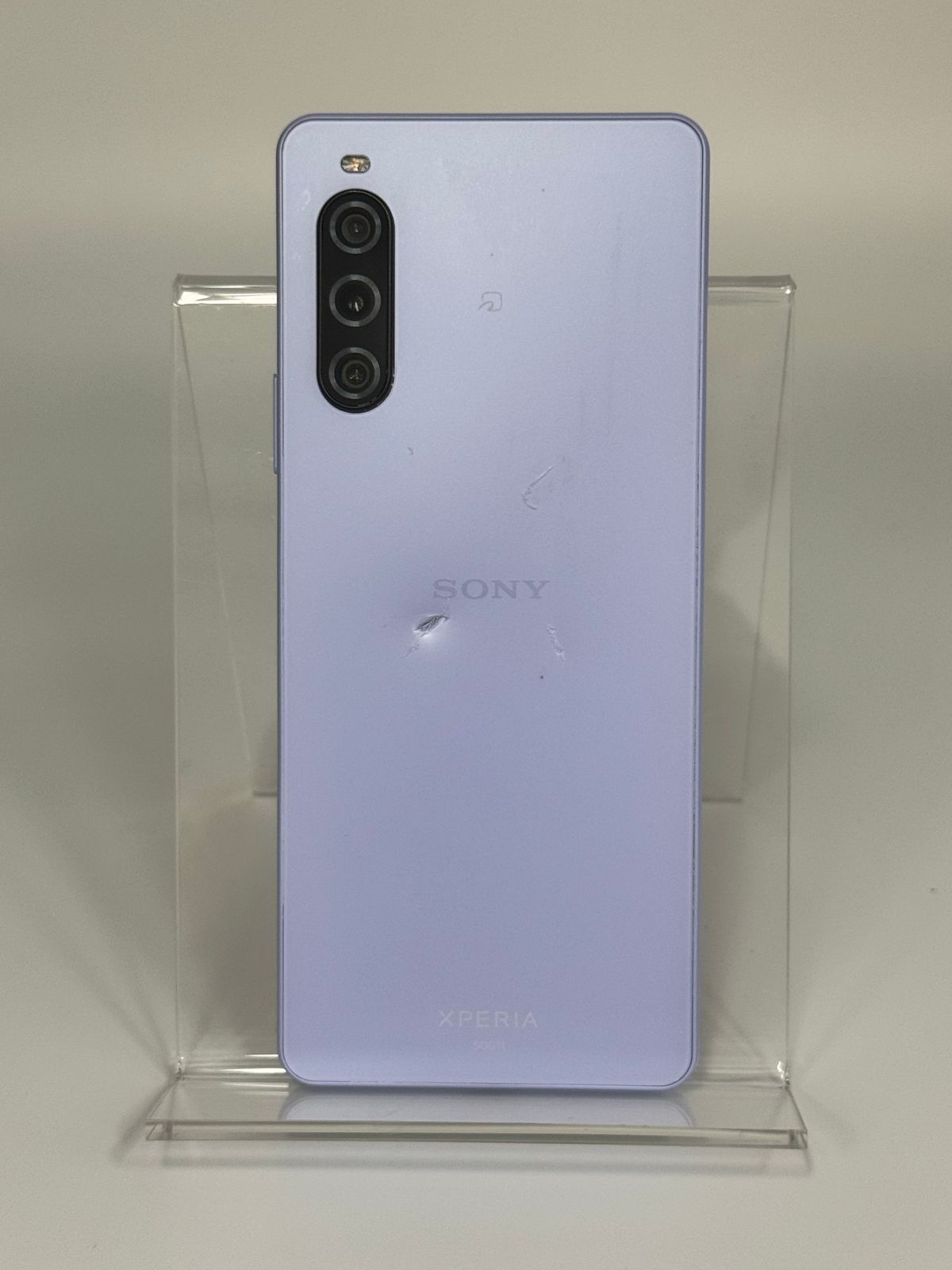 【訳あり割れあり中古D】Xperia 10 V SOG11 ラベンダー SIMフリー 白ロム