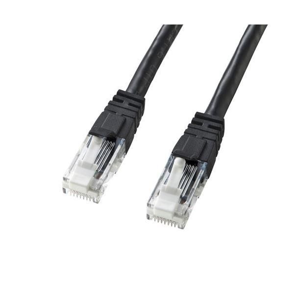 ds-〔5個セット〕 サンワサプライ つめ折れ防止カテゴリ6 LANケーブル 3m ブラック KB-T6TS-03BKNX5 8,346円