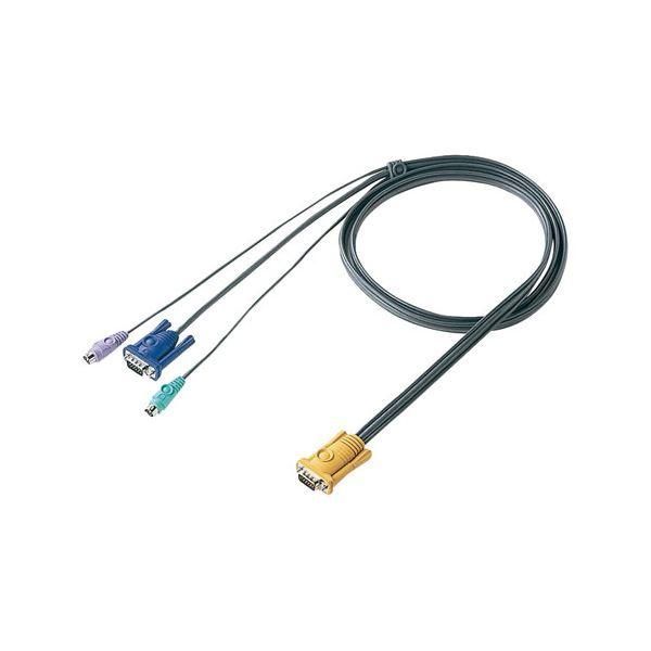 ds-〔5個セット〕 サンワサプライ パソコン自動切替器用ケーブル(1.8m) SW-KLP180NX5