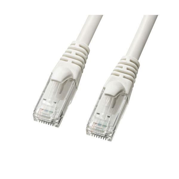 ds-〔5個セット〕 サンワサプライ カテゴリ6Aより線LANケーブル 5m ホワイト KB-T6AY-05WX5