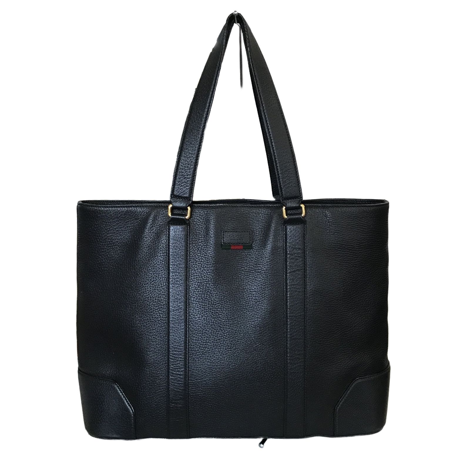 グッチ GUCCI ウェブ トートバッグ 495529 ブラック ビジネスバッグ メンズ レディース レザー 中古 T11470640 35,620円