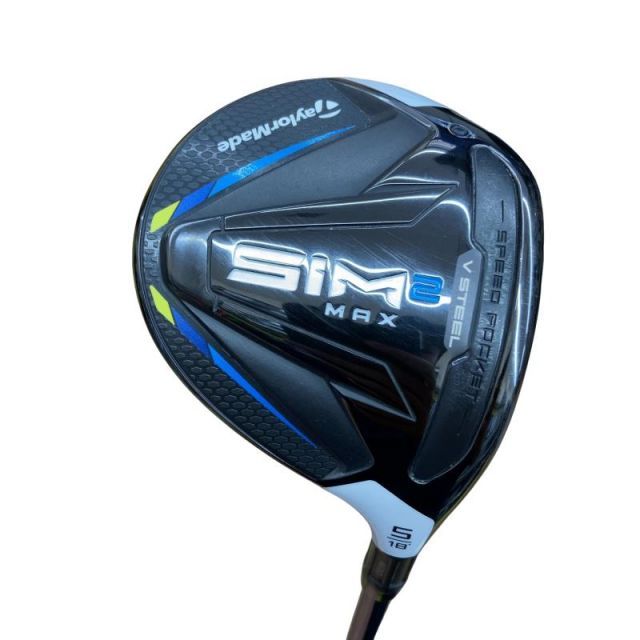 【中古】 テーラーメイド SIM2 MAX 5W フェアウェイウッド FW TENSEI BLUE TM50(SIM2 FW) (フレックスS) メンズ 男性用 右利き 右用 Cランク ゴルフクラブ