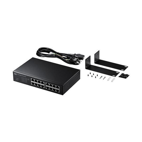 ds-サンワサプライ Giga対応スイッチングハブ 16ポート・ループ検知機能付き LAN-GIGAH16L 1台 26,930円