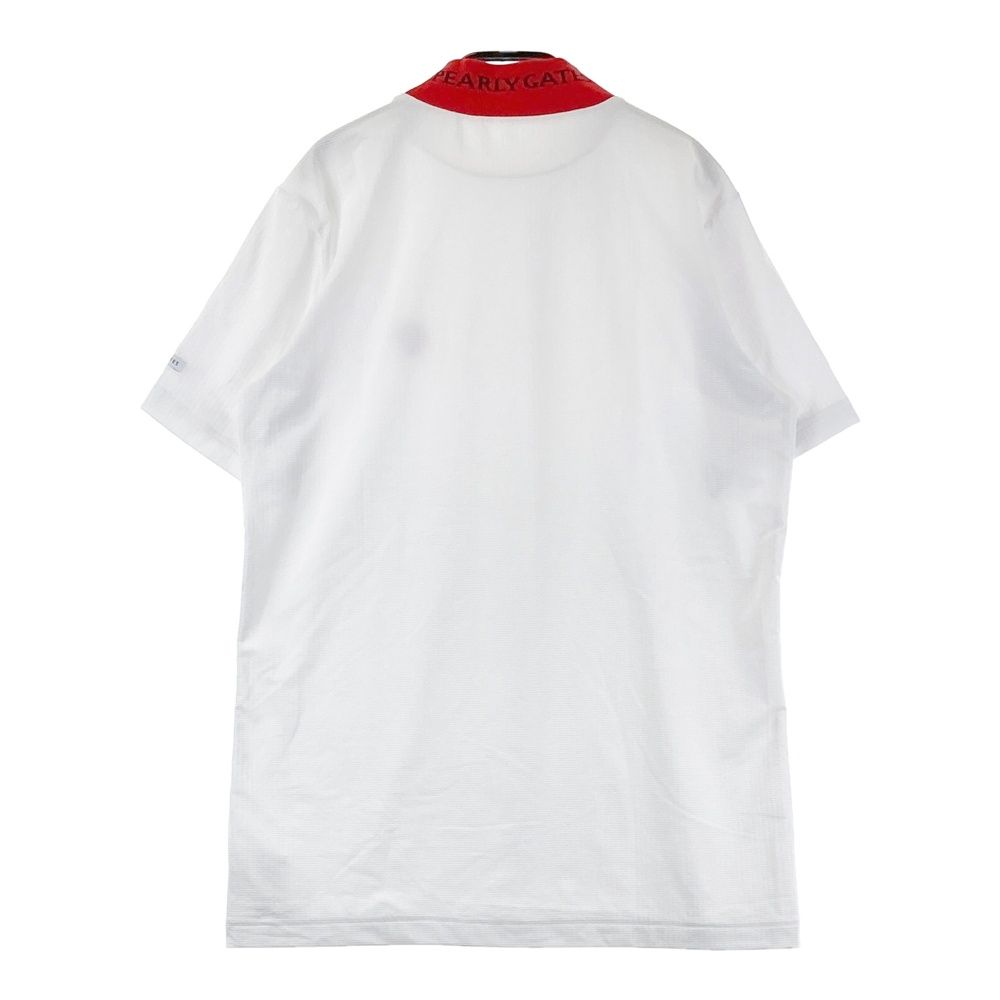 サイズ：4 PEARLY GATES パーリーゲイツ ハイネック 半袖Tシャツ ホワイト系 [240101752142] ゴルフウェア メンズ ストスト