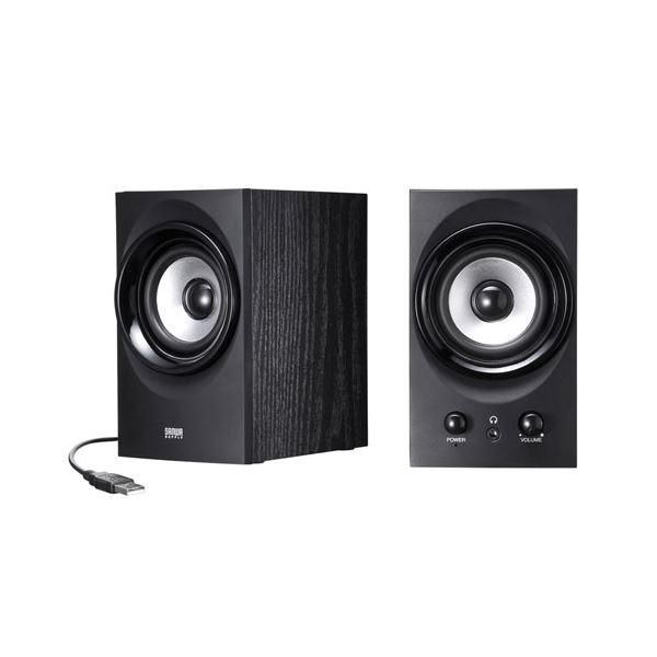ds-サンワサプライ ハイパワーUSBスピーカー(ブラック) MM-SPU9BKN