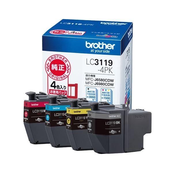 ds-BROTHER(ブラザー) 純正 インクカートリッジ 4色パック LC3119-4PK