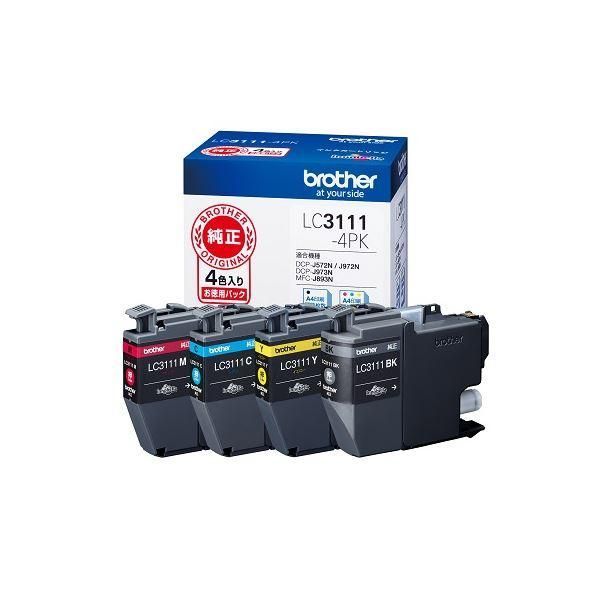 ds-BROTHER(ブラザー) 純正 インクカートリッジ インク 4色パック LC3111-4PK